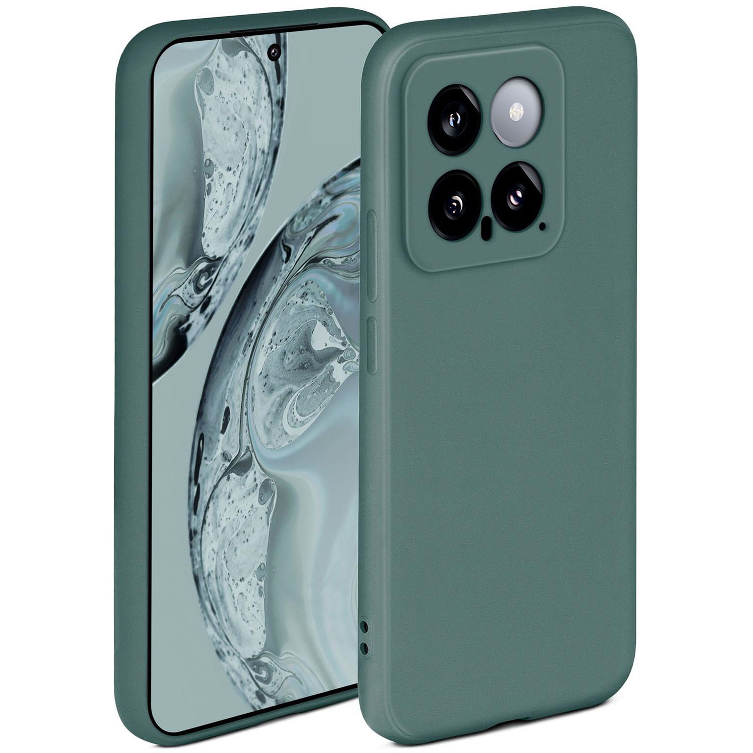 ONEFLOW Soft Case Xiaomi 14 mit Kameraschutz – Petrol