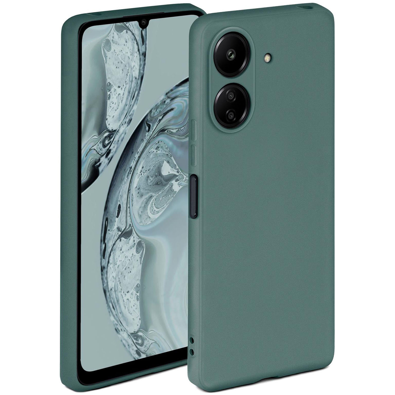 ONEFLOW Soft Case Redmi 13C mit Kameraschutz – Petrol