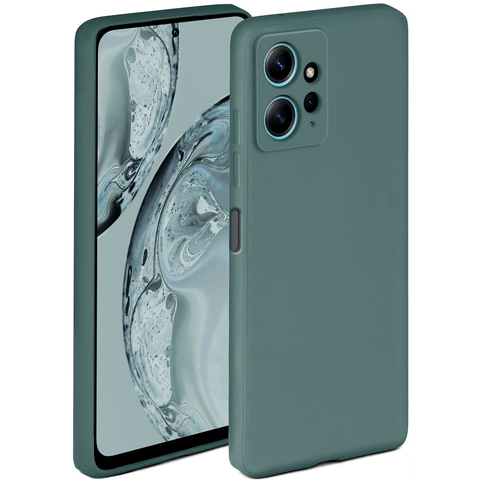 ONEFLOW Soft Case Redmi Note 12 (4G) mit Kameraschutz – Petrol
