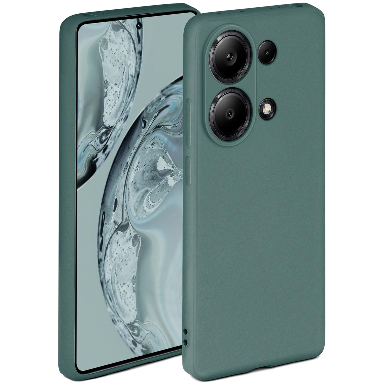 ONEFLOW Soft Case Redmi Note 13 Pro (4G) mit Kameraschutz – Petrol