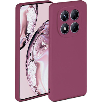 ONEFLOW Soft Case Redmi Note 14 Pro 5G mit Kameraschutz – Pflaume