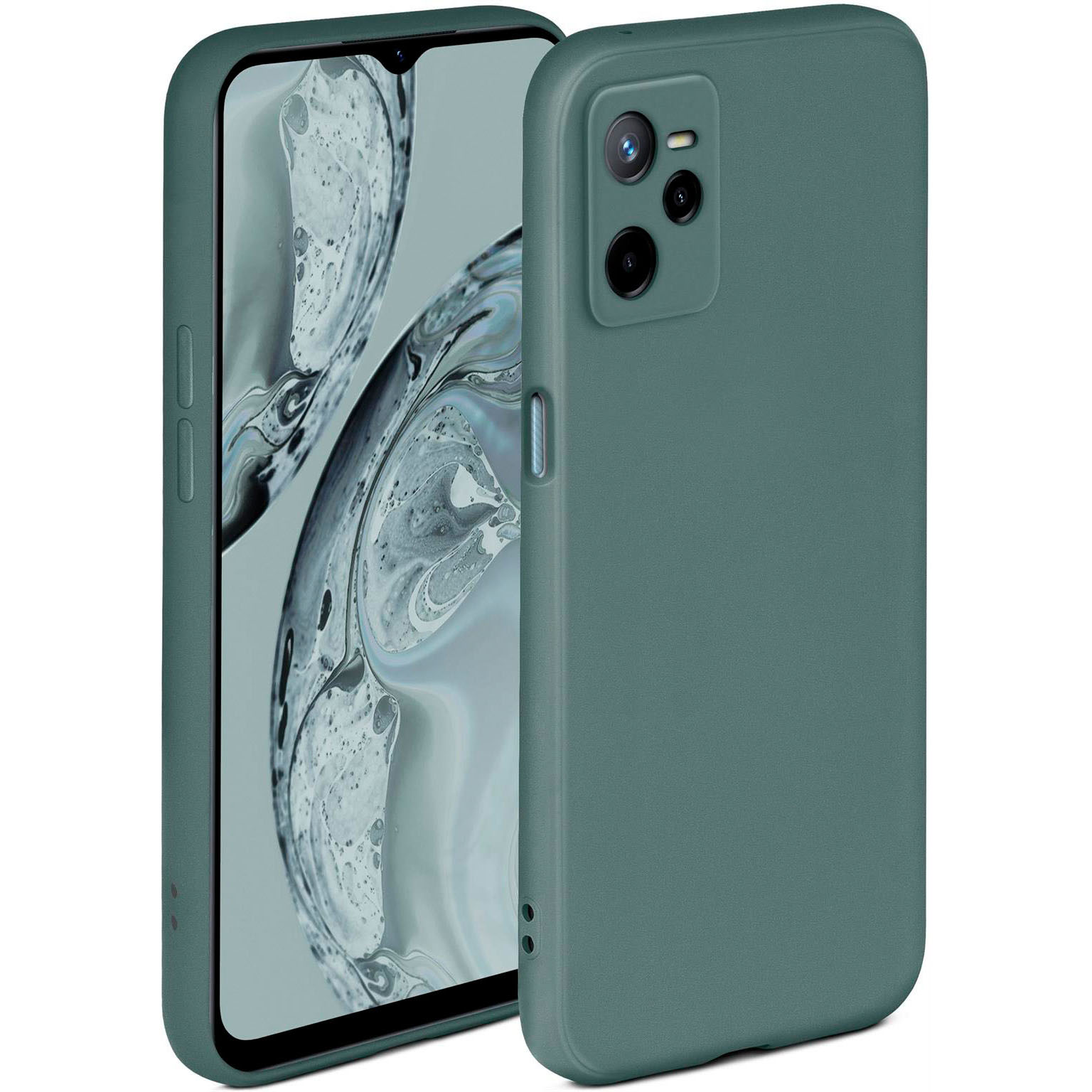 ONEFLOW Soft Case Realme C35 mit Kameraschutz – Petrol