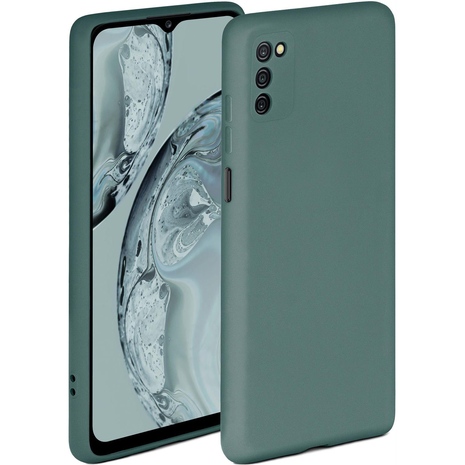 ONEFLOW Soft Case Samsung Galaxy A03s mit Kameraschutz – Petrol