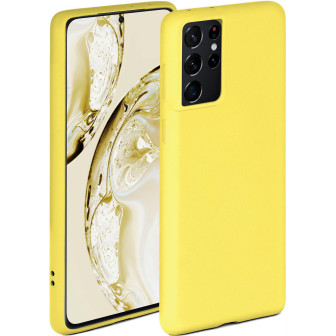 ONEFLOW Soft Case Samsung Galaxy S21 Ultra mit Kameraschutz – Melonengelb ONEFLOW Soft Case Samsung Galaxy S21 Ultra mit Kameraschutz – Melonengelb