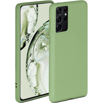 ONEFLOW ONEFLOW Soft Case Samsung Galaxy S21 Ultra mit Kameraschutz – Bambusgrün