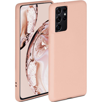 ONEFLOW ONEFLOW Soft Case Samsung Galaxy S21 Ultra mit Kameraschutz – Sand Rosé