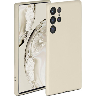 ONEFLOW ONEFLOW Soft Case Samsung Galaxy S22 Ultra mit Kameraschutz – Creme