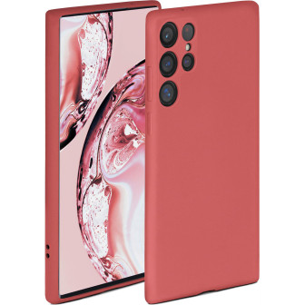 ONEFLOW ONEFLOW Soft Case Samsung Galaxy S22 Ultra mit Kameraschutz – Sonnenuntergangsrot