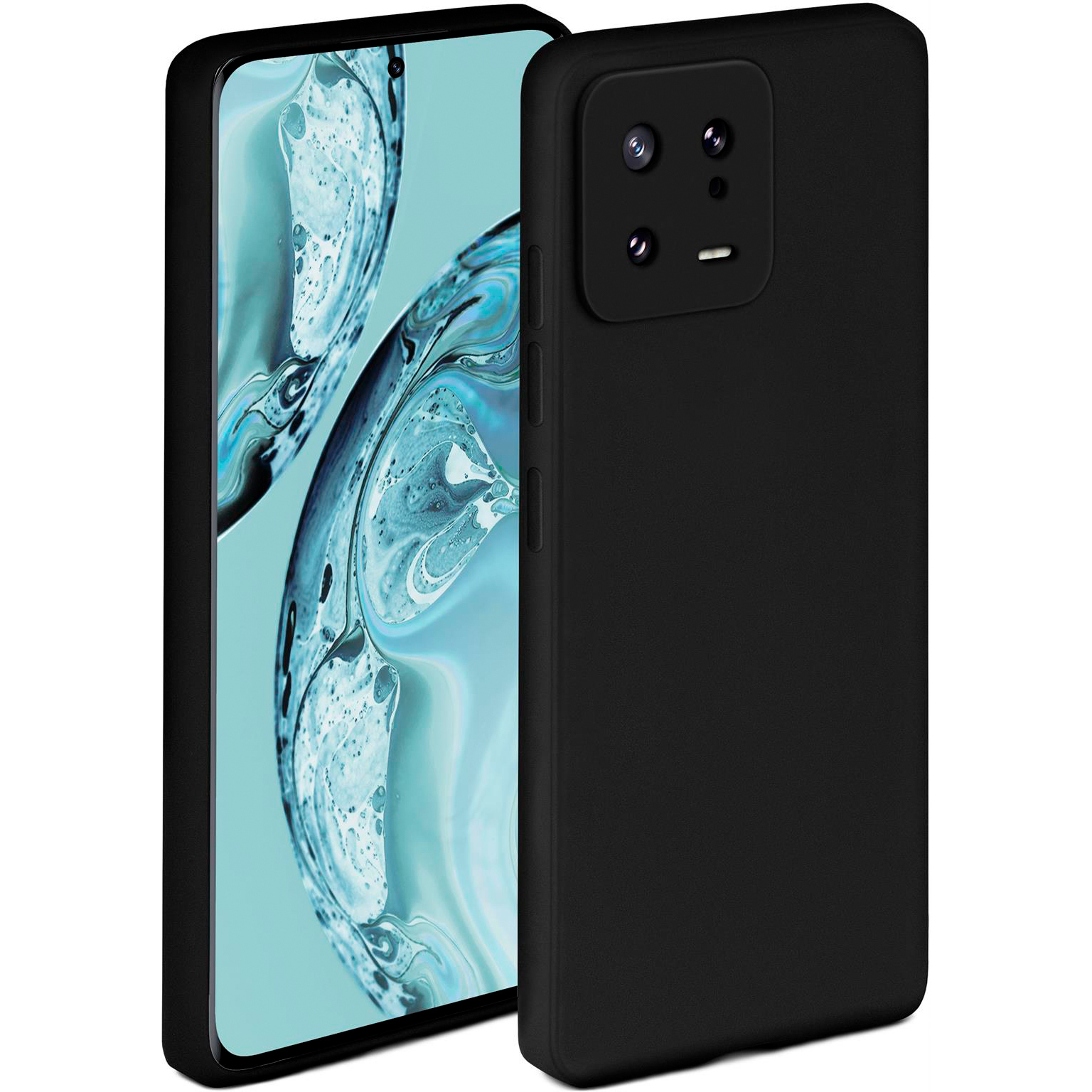ONEFLOW Soft Case Xiaomi 13 mit Kameraschutz – Onyx Schwarz