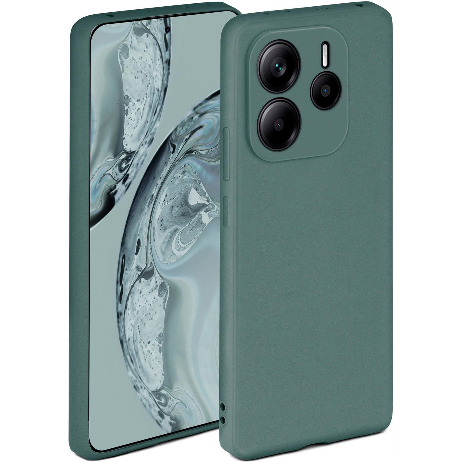 ONEFLOW Soft Case Redmi Note 14 5G mit Kameraschutz – Petrol