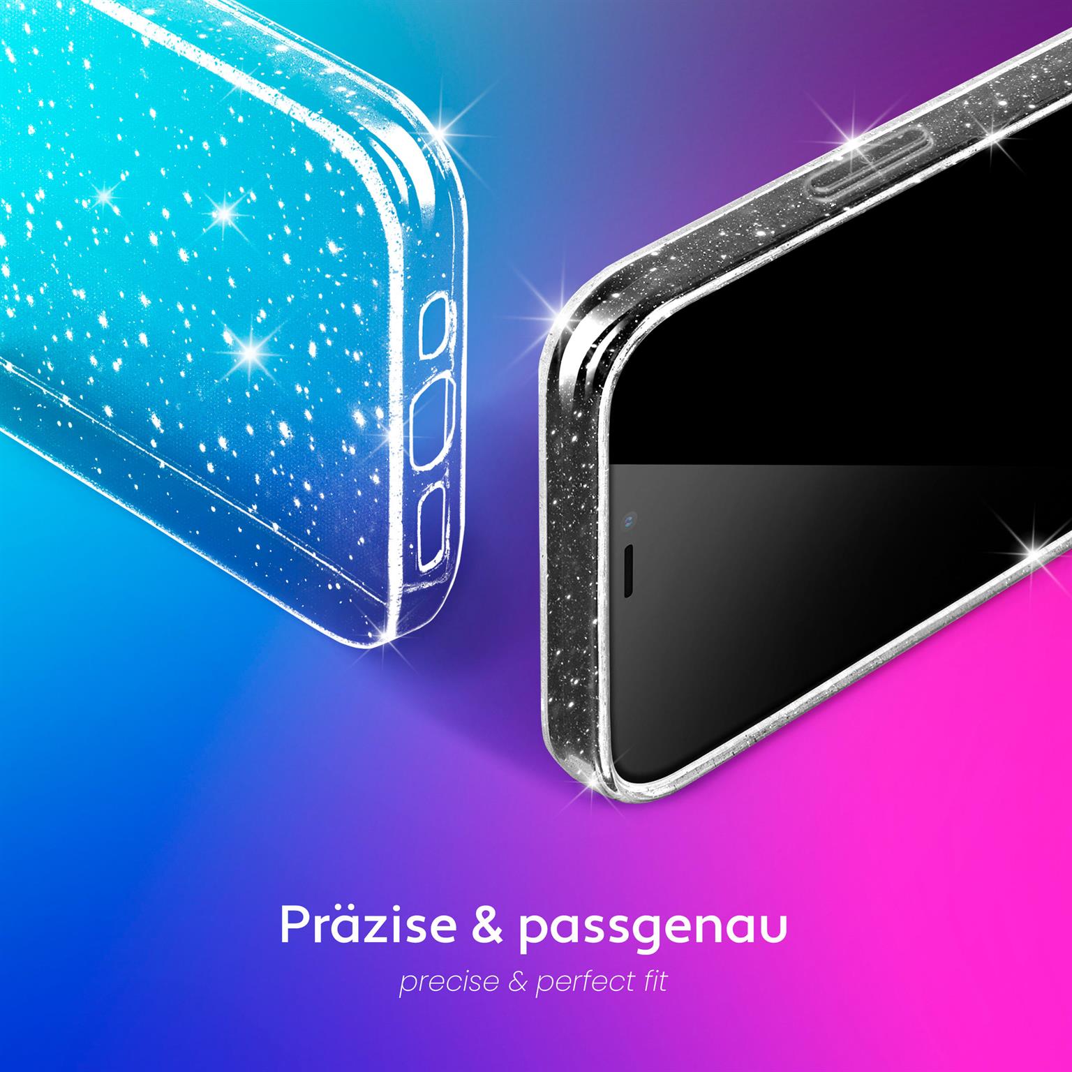 moex Sparky Case per Redmi Note 10 Pro Custodia con effetto glitter in silicone, custodia trasparente sottile e morbida, custodia protettiva trasparente con design scintillante, trasparente moex Sparky Case per Redmi Note 10 Pro Custodia con effetto glitter in silicone, custodia trasparente sottile e morbida, custodia protettiva trasparente con design scintillante, trasparente