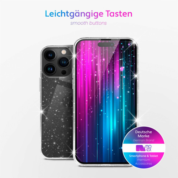 moex Sparky Case iPhone 14 Pro Max mit Glitzer Design – Weiteres Produktbild 3 moex Sparky Case iPhone 14 Pro Max mit Glitzer Design – Weiteres Produktbild 3