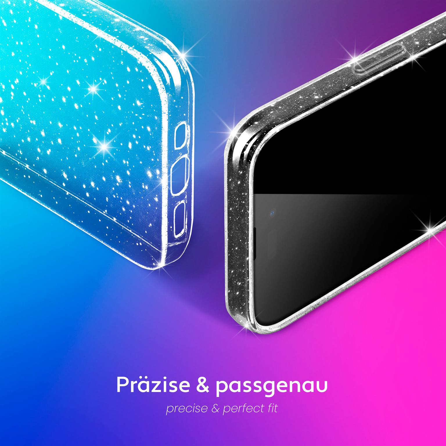 moex Sparky Case iPhone 16 mit Glitzer Design – Weiteres Produktbild 3