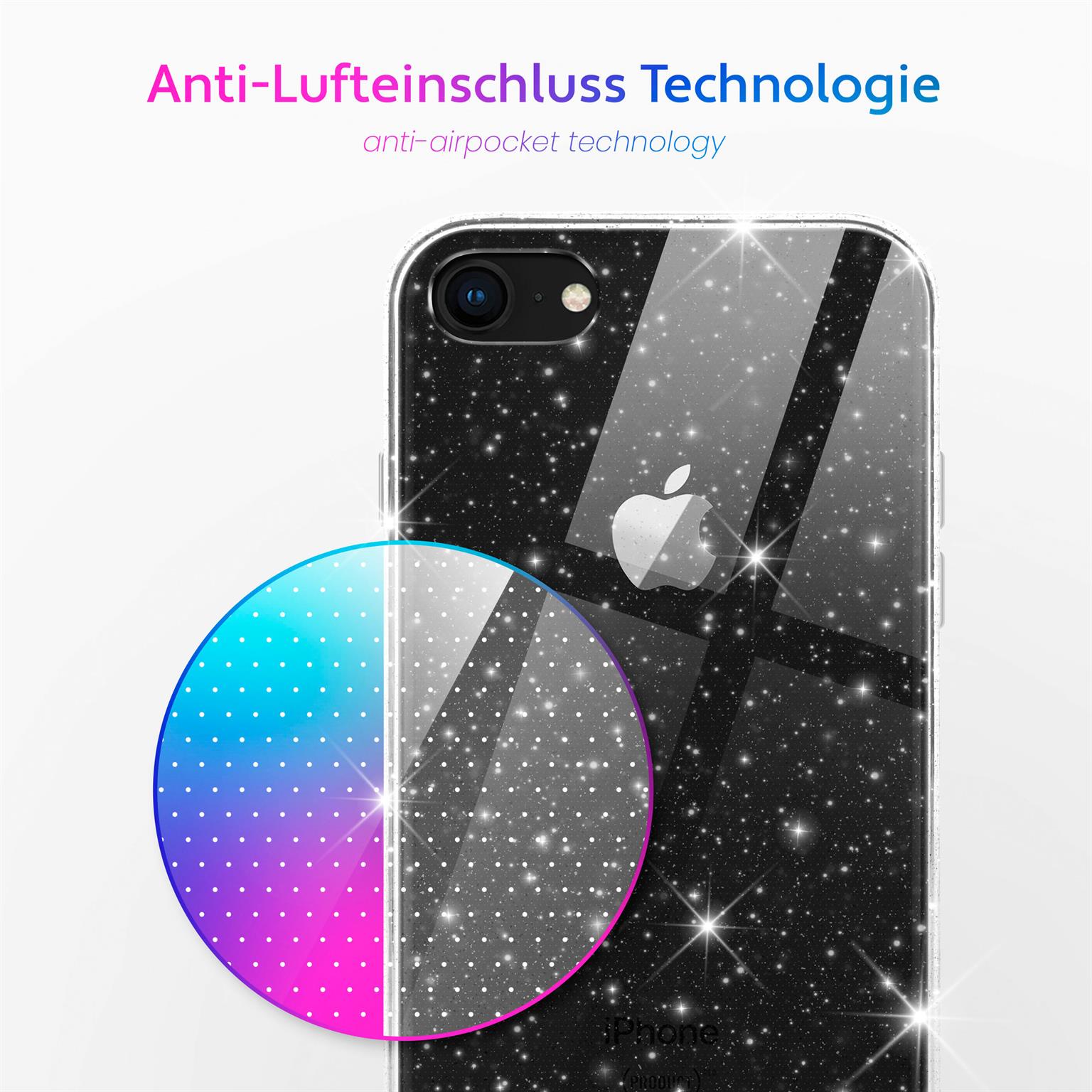 moex Sparky Case iPhone SE (2020) mit Glitzer Design – Weiteres Produktbild 4