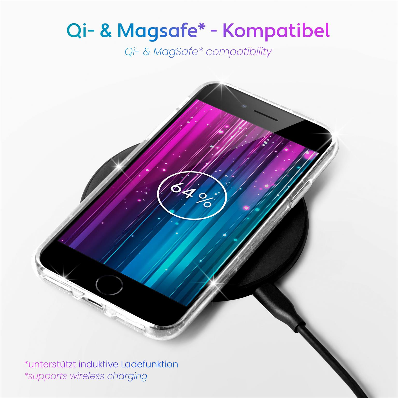 moex Sparky Case iPhone SE (2020) mit Glitzer Design – Weiteres Produktbild 7