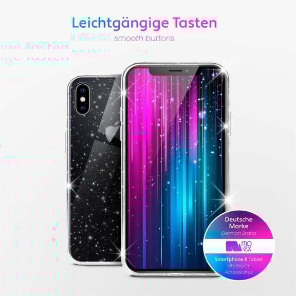 moex Sparky Case iPhone XS mit Glitzer Design – Weiteres Produktbild 3 moex Sparky Case iPhone XS mit Glitzer Design – Weiteres Produktbild 3