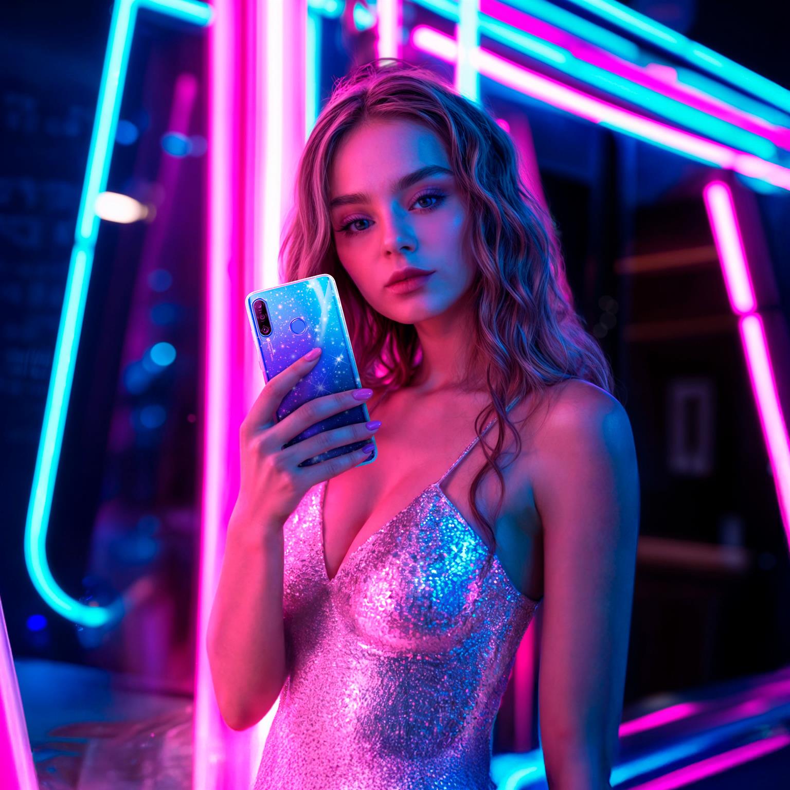 moex Sparky Case Huawei P30 Lite New Edition mit Glitzer Design – Weiteres Produktbild 6