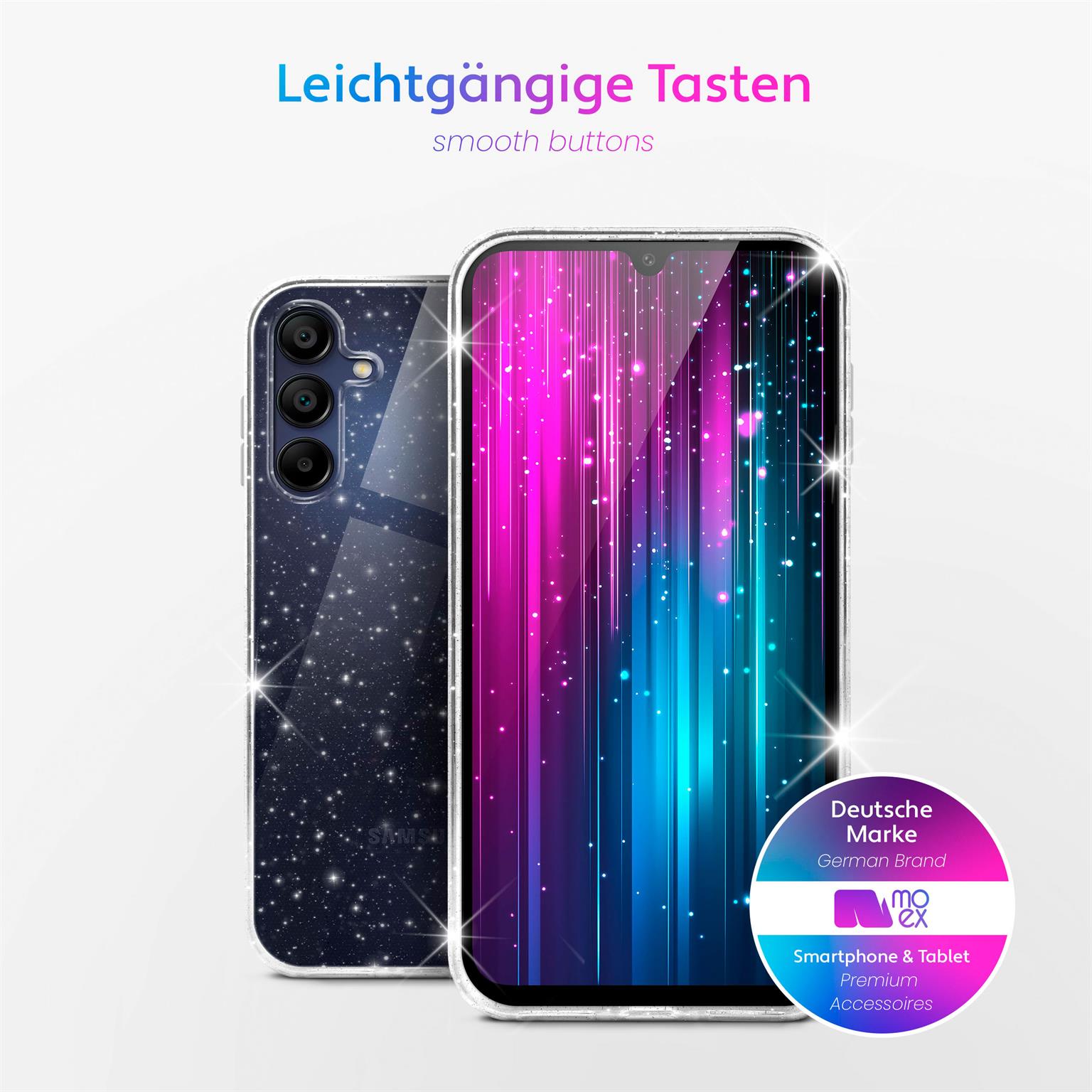 moex Sparky Case Samsung Galaxy A15 5G mit Glitzer Design – Weiteres Produktbild 2