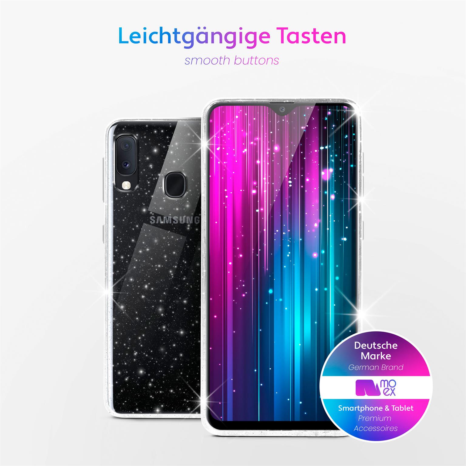 moex Sparky Case Samsung Galaxy A20e mit Glitzer Design – Weiteres Produktbild 2