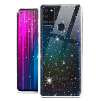 moex Sparky Case Samsung Galaxy A21s mit Glitzer Design – CLEAR moex Sparky Case Samsung Galaxy A21s mit Glitzer Design – CLEAR
