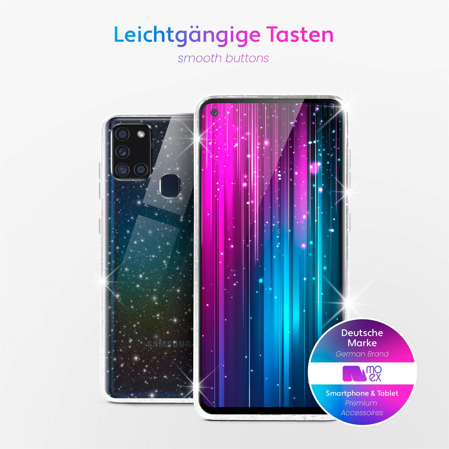 moex Sparky Case Samsung Galaxy A21s mit Glitzer Design – Weiteres Produktbild 3