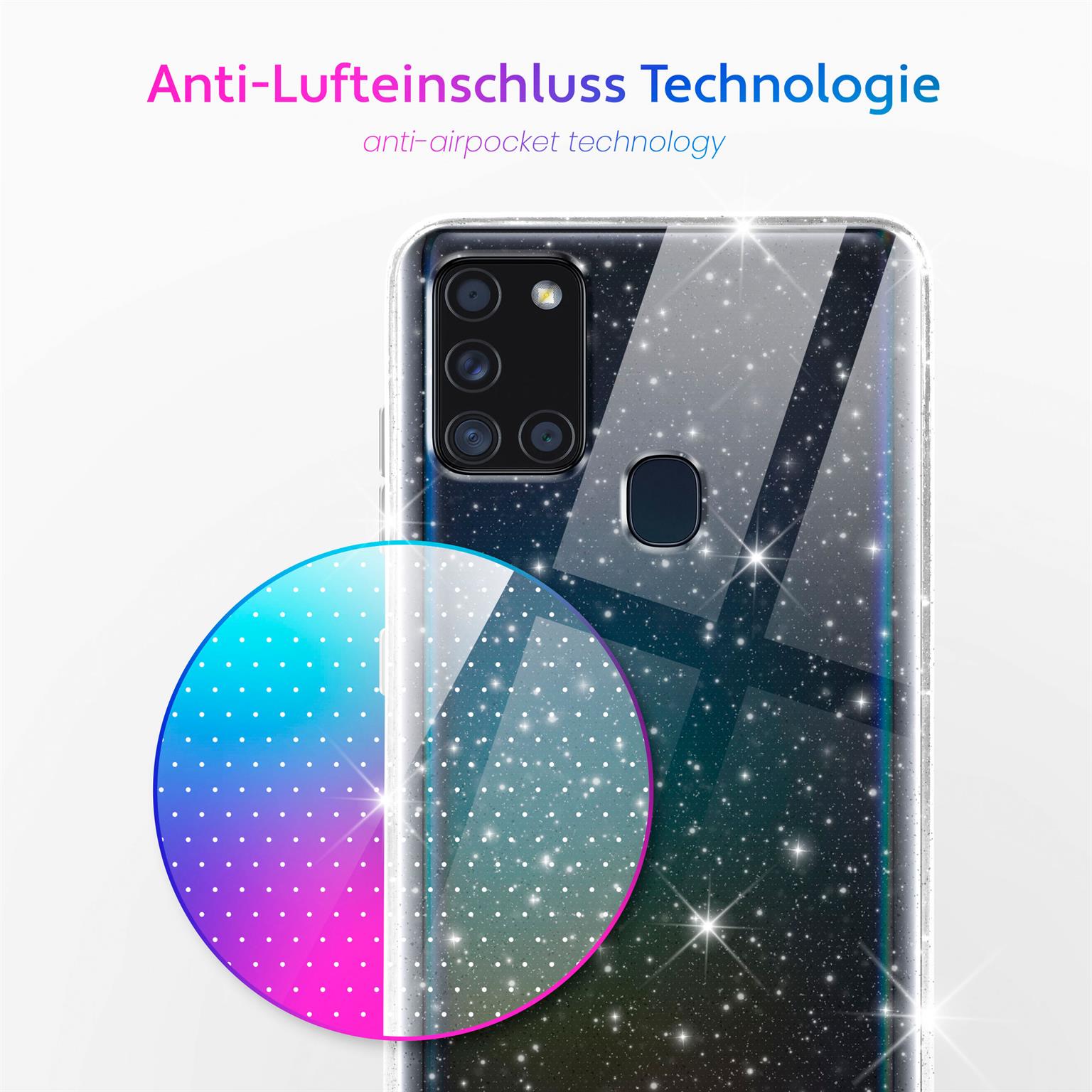 moex Sparky Case Samsung Galaxy A21s mit Glitzer Design – Weiteres Produktbild 5