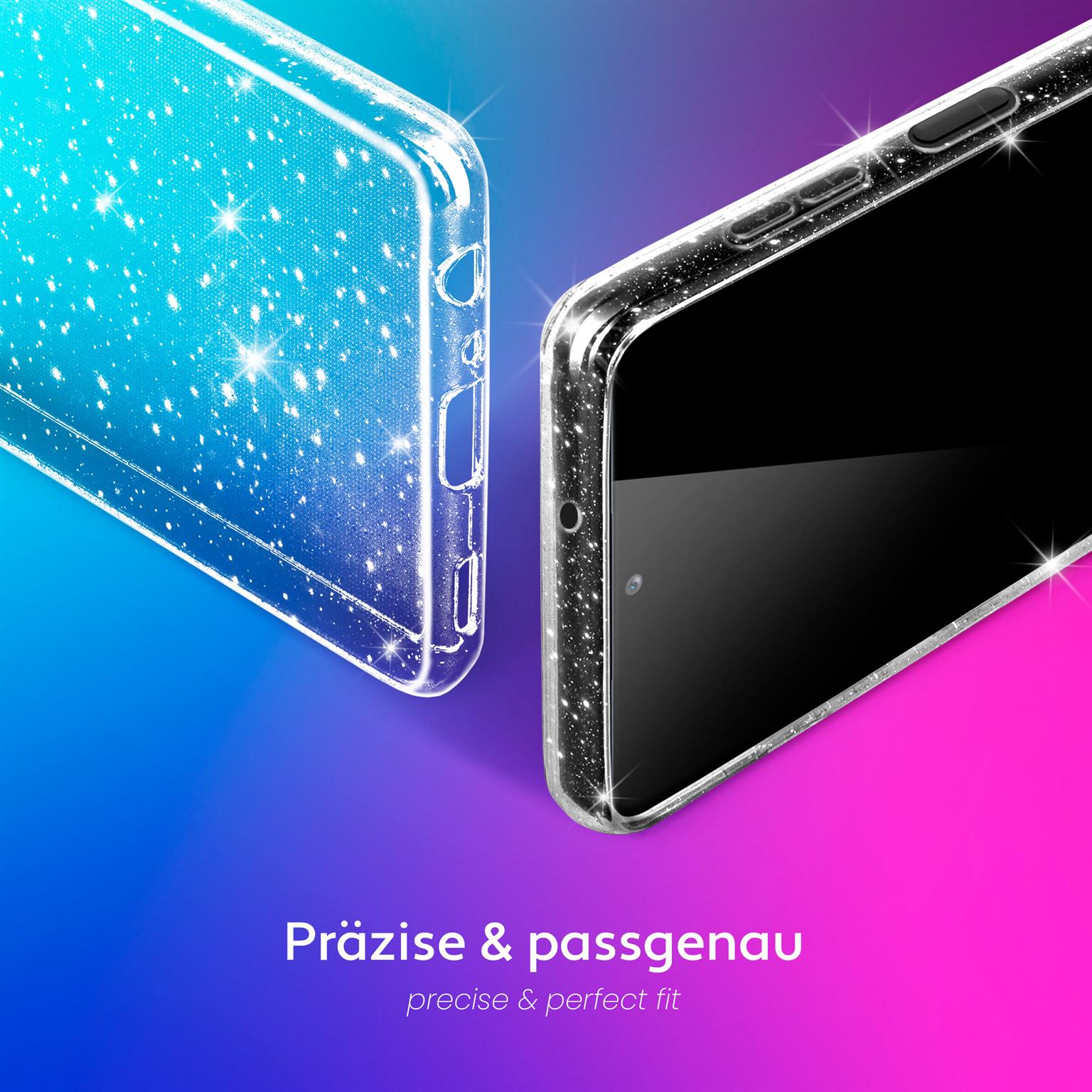 moex Sparky Case Samsung Galaxy A32 5G mit Glitzer Design – Weiteres Produktbild 3