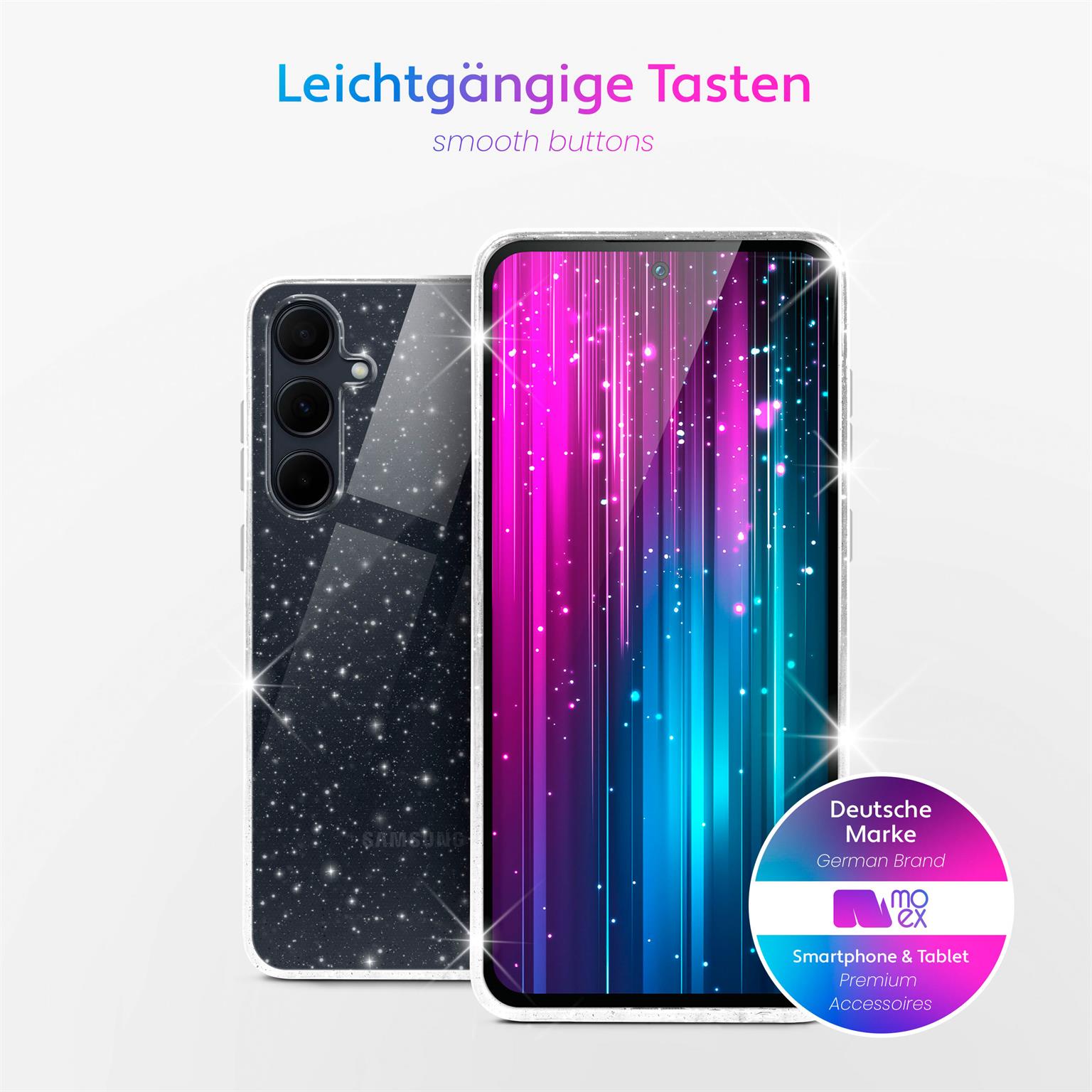 moex Sparky Case Samsung Galaxy A35 5G mit Glitzer Design – Weiteres Produktbild 2