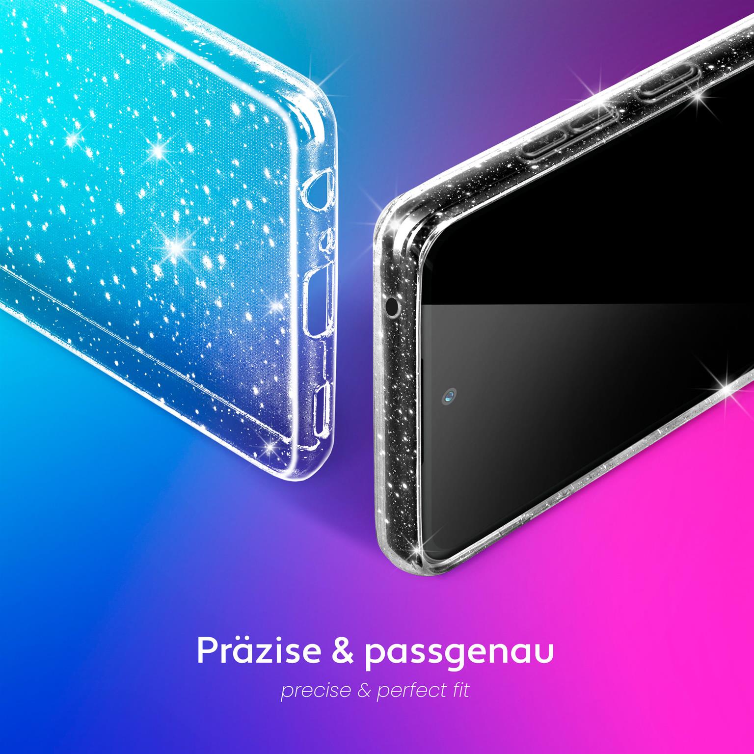moex Sparky Case Samsung Galaxy A35 5G mit Glitzer Design – Weiteres Produktbild 3