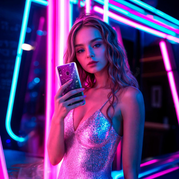 moex Sparky Case Samsung Galaxy A40 mit Glitzer Design – Weiteres Produktbild 6