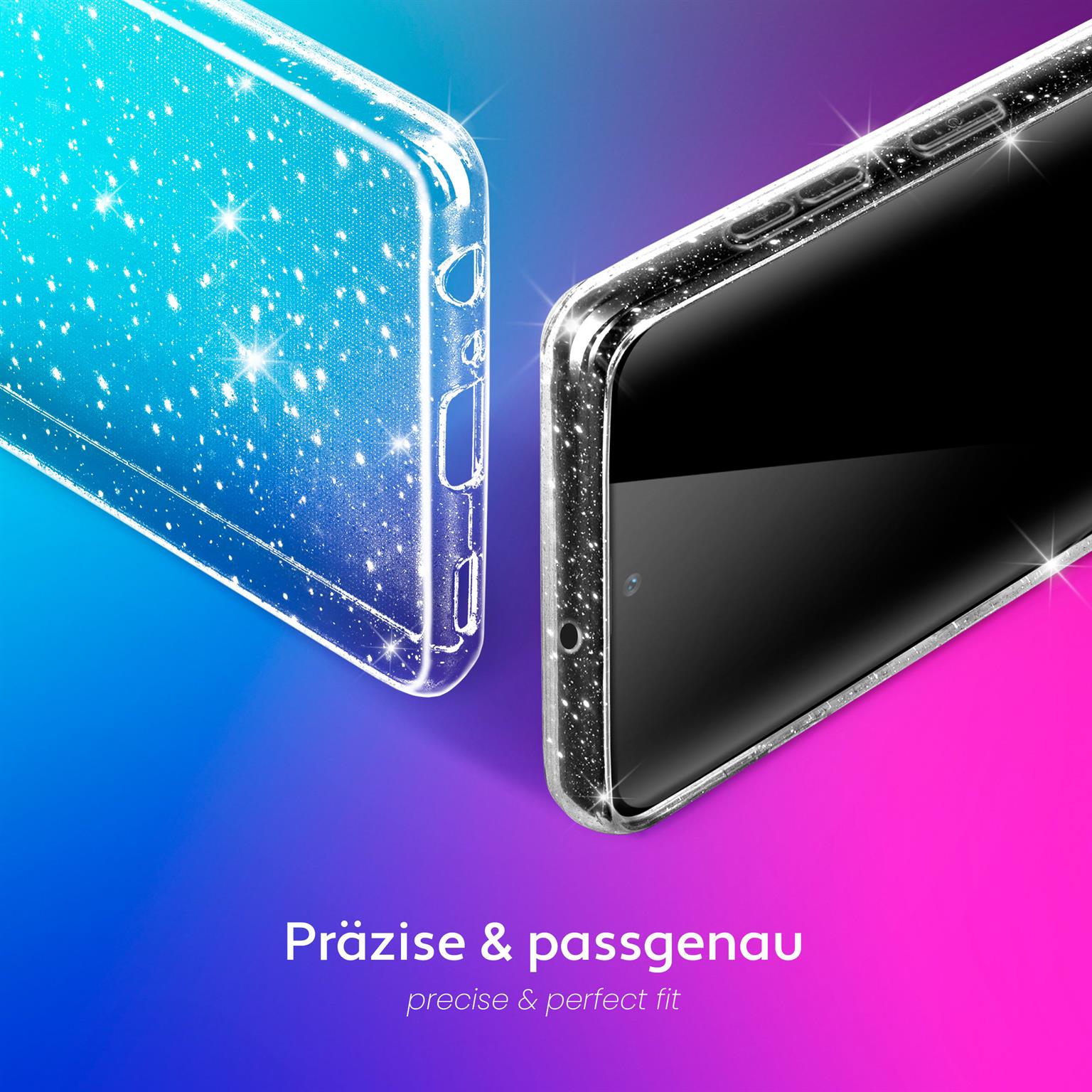 moex Sparky Case Samsung Galaxy A50 mit Glitzer Design – Weiteres Produktbild 3