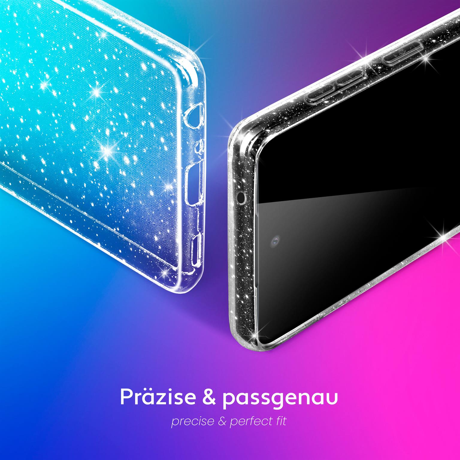 moex Sparky Case Samsung Galaxy A52 5G mit Glitzer Design – Weiteres Produktbild 4