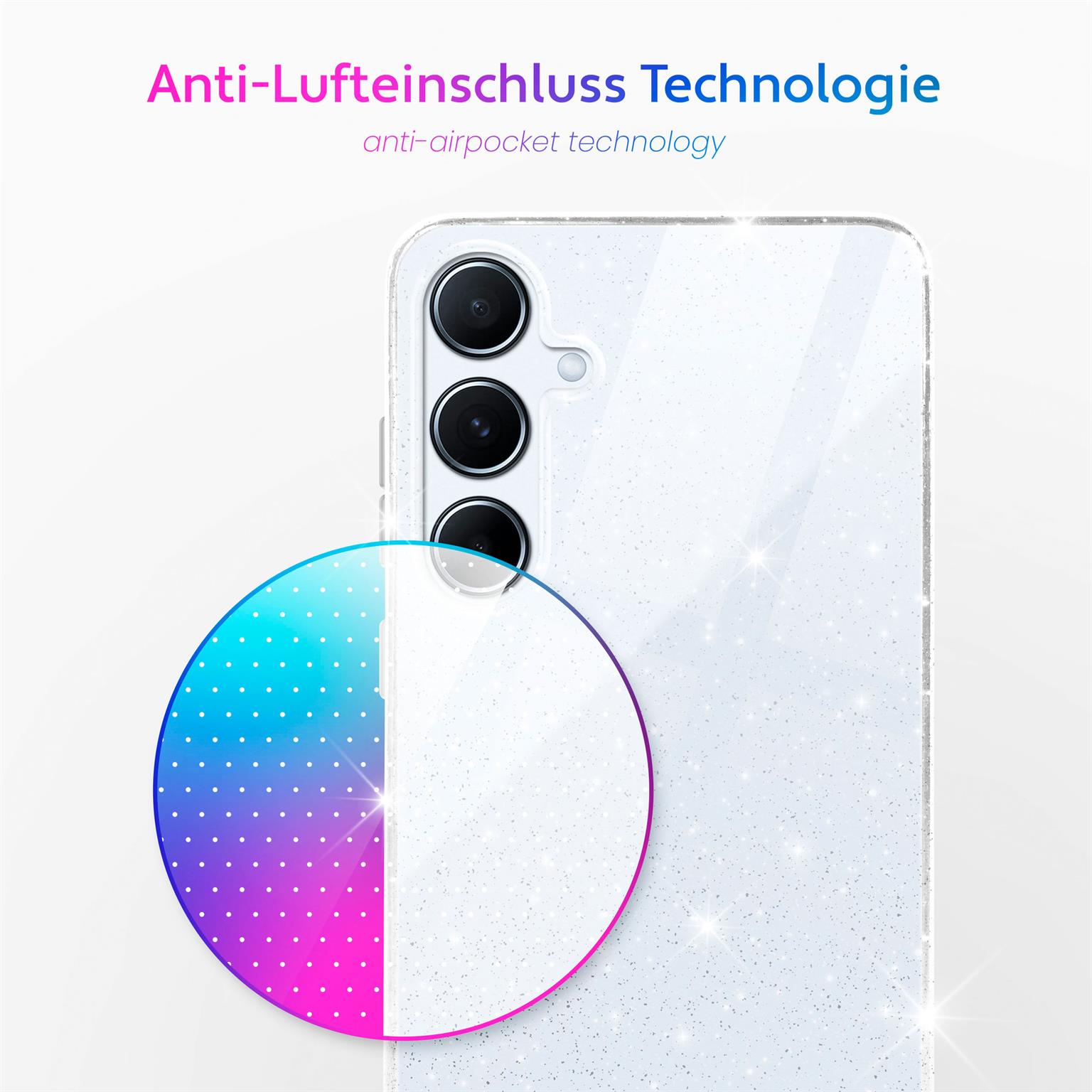 moex Sparky Case Samsung Galaxy A56 5G mit Glitzer Design – Weiteres Produktbild 5