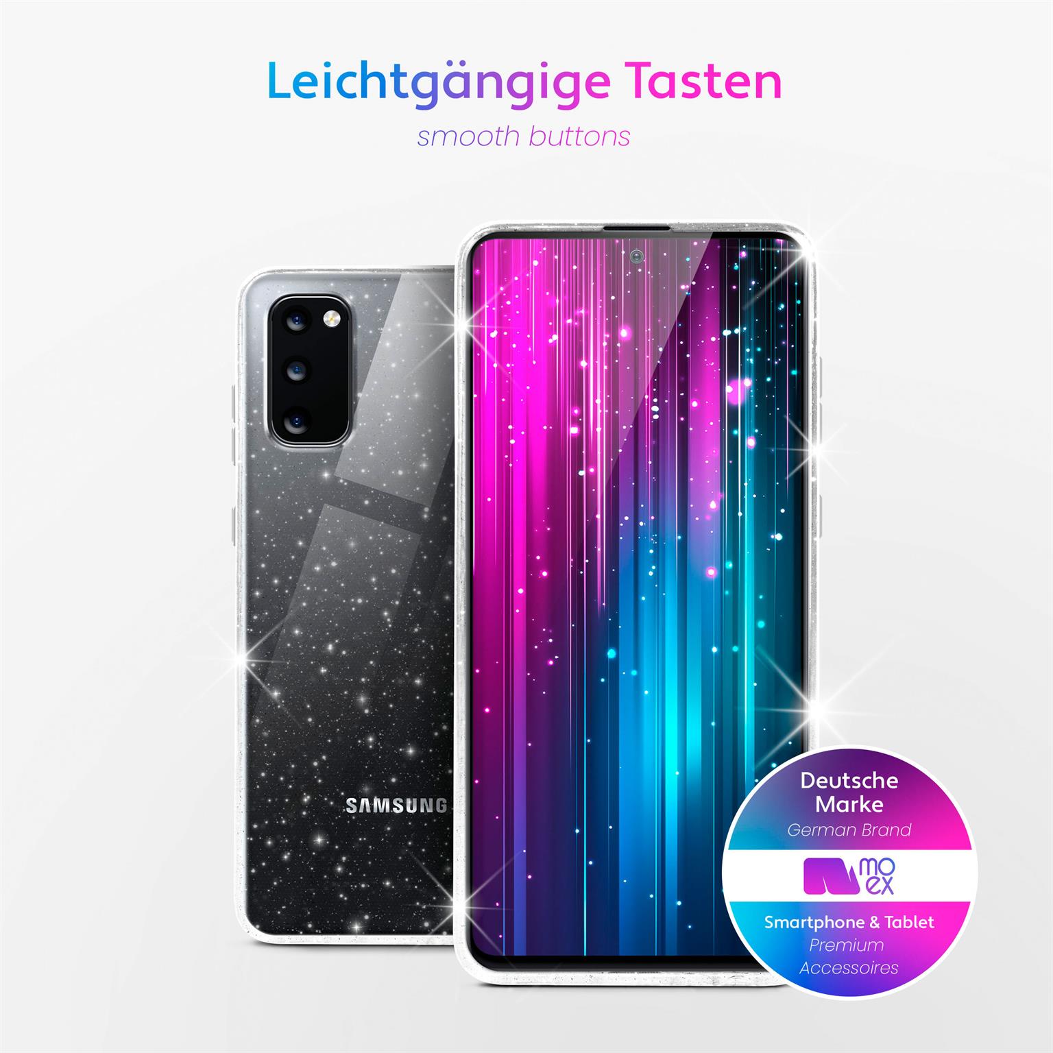 moex Sparky Case Samsung Galaxy S20 5G mit Glitzer Design – Weiteres Produktbild 3