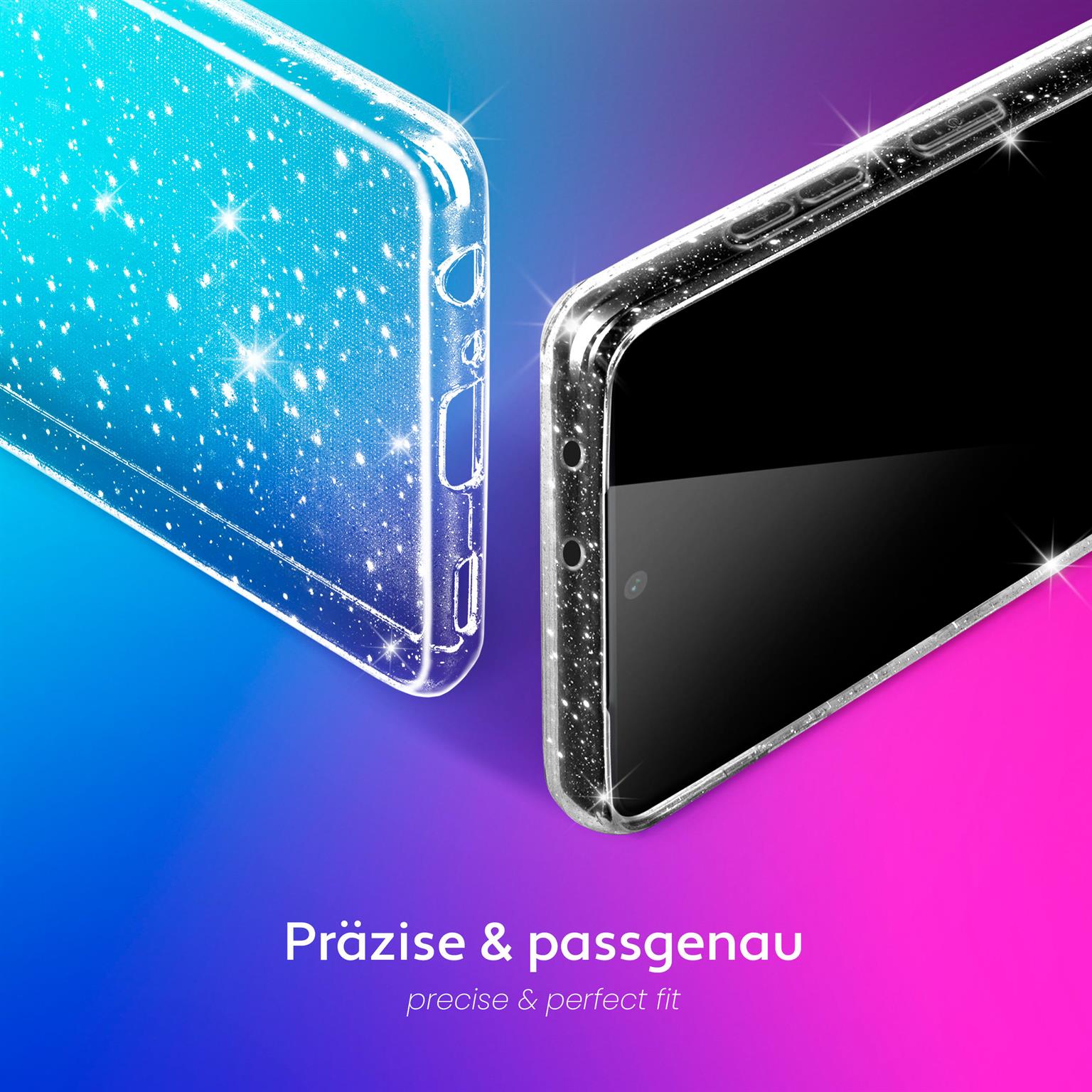 moex Sparky Case Samsung Galaxy S21 Ultra mit Glitzer Design – Weiteres Produktbild 4