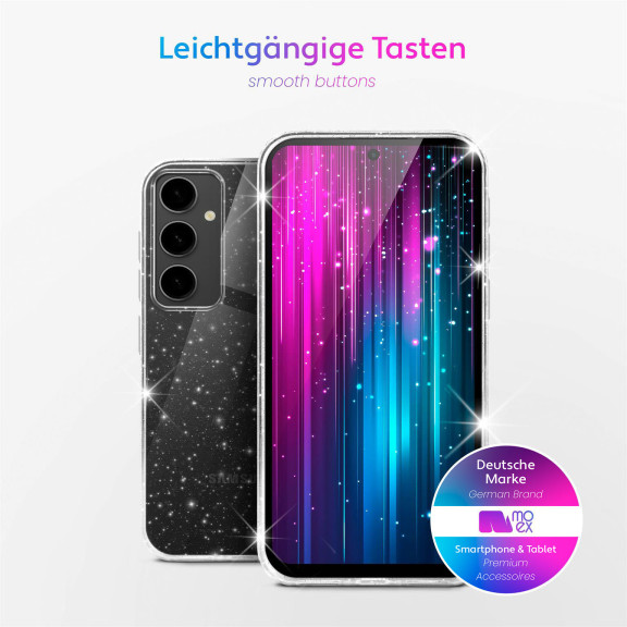 moex Sparky Case Samsung Galaxy S23 FE mit Glitzer Design – Weiteres Produktbild 3 moex Sparky Case Samsung Galaxy S23 FE mit Glitzer Design – Weiteres Produktbild 3