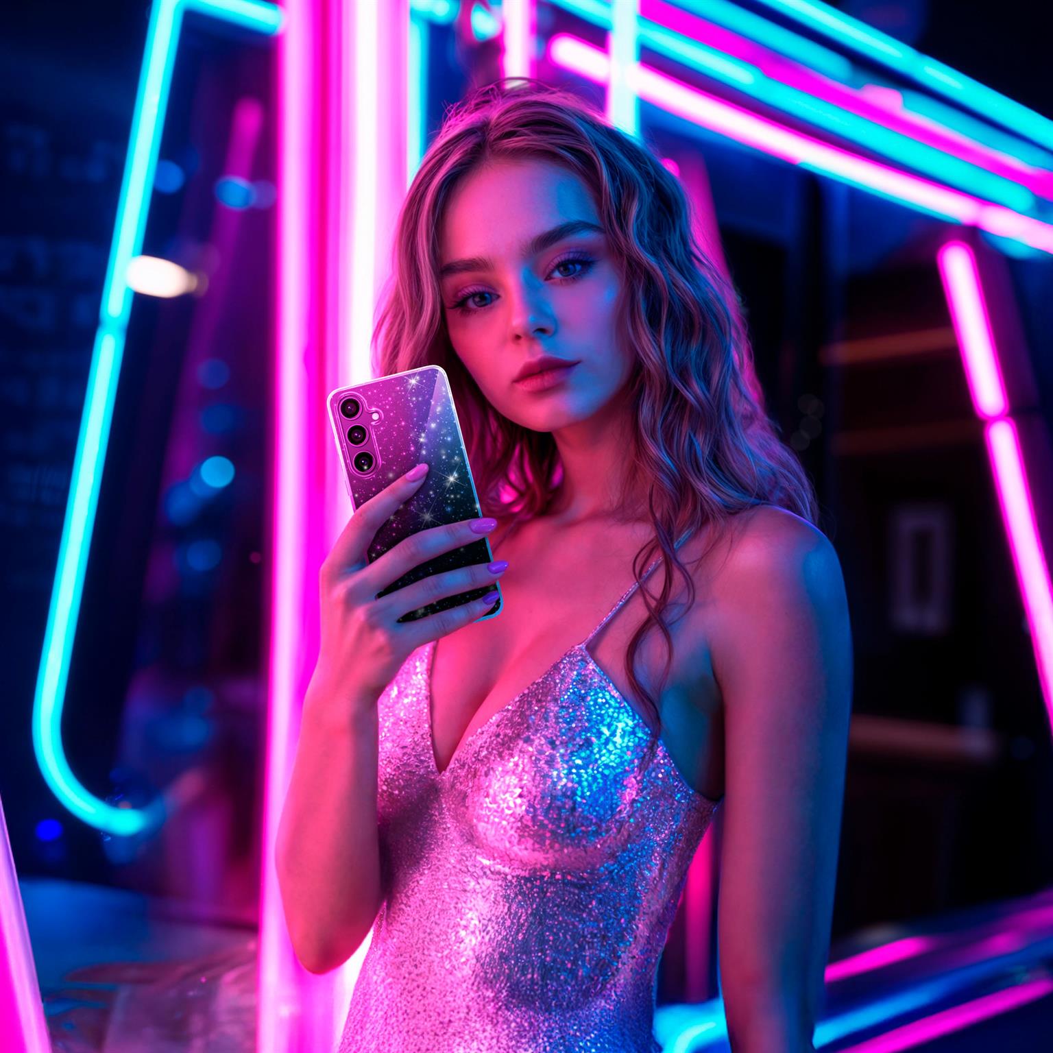 moex Sparky Case Samsung Galaxy S24 FE mit Glitzer Design – Weiteres Produktbild 6 moex Sparky Case Samsung Galaxy S24 FE mit Glitzer Design – Weiteres Produktbild 6