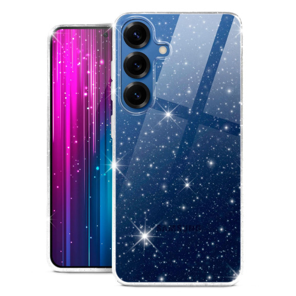 moex Sparky Case Samsung Galaxy S25 mit Glitzer Design – Weiteres Produktbild 1