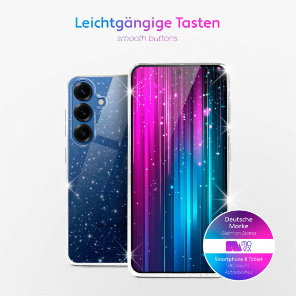 moex Sparky Case Samsung Galaxy S25 mit Glitzer Design – Weiteres Produktbild 3 moex Sparky Case Samsung Galaxy S25 mit Glitzer Design – Weiteres Produktbild 3