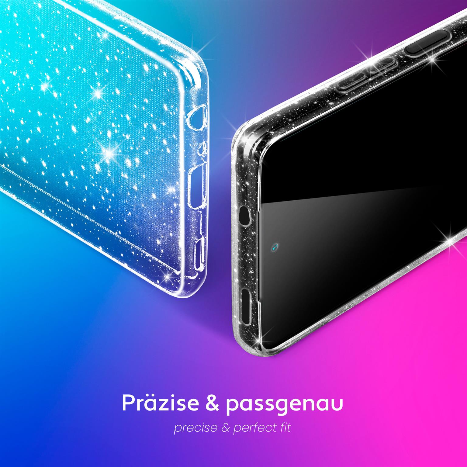 moex Sparky Case Redmi Note 10S mit Glitzer Design – Weiteres Produktbild 4