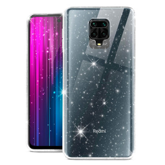 moex Sparky Case Redmi Note 9 Pro mit Glitzer Design – CLEAR