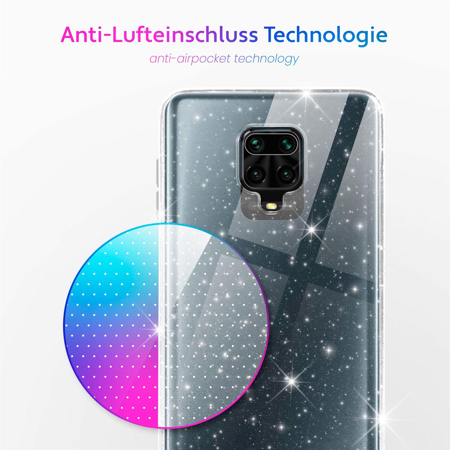 moex Sparky Case Redmi Note 9 Pro mit Glitzer Design – Weiteres Produktbild 4