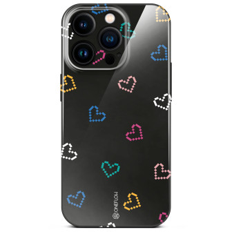 ONEFLOW ONEFLOW Splash Cover iPhone 14 Pro Design Muster – Retro Heartbeat