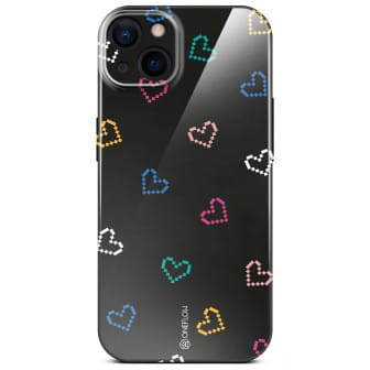 ONEFLOW ONEFLOW Splash Cover iPhone 15 Design Muster – Retro Heartbeat