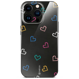 ONEFLOW ONEFLOW Splash Cover iPhone 16 Pro Design Muster – Retro Heartbeat