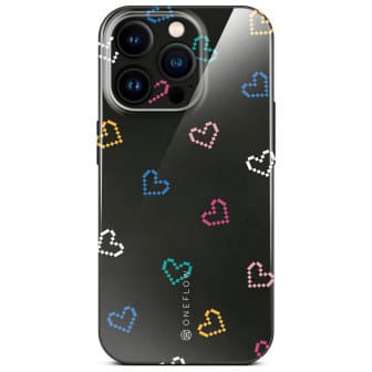 ONEFLOW ONEFLOW Splash Cover iPhone 16 Pro Design Muster – Retro Heartbeat