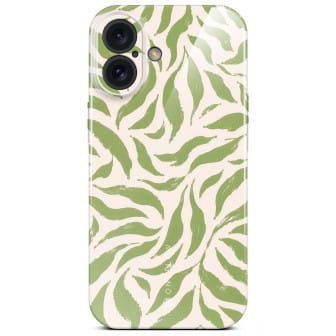 ONEFLOW ONEFLOW Splash Cover iPhone 16 Design Muster – Olive Edit