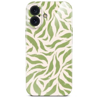 ONEFLOW ONEFLOW Splash Cover iPhone 16 Design Muster – Olive Edit