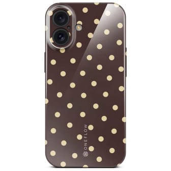 ONEFLOW ONEFLOW Splash Cover iPhone 16 Design Muster – Espresso Sprinkles