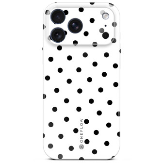ONEFLOW Splash Cover iPhone 17 Pro Max Design Muster – Polka Noir
